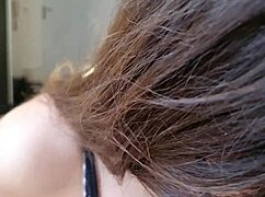 Fitness model teen deepthroats managers cock backstage cum on tits!