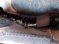 Milf pantyhose legs tease high heels compilation