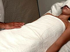 pervy masseur can't resist slamming his cock into the horny teen patient's tight wet pussy!