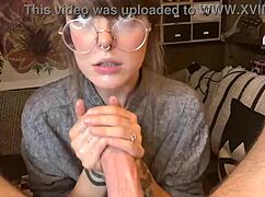 curious how this nerdy redhead deepthroats monster cock so well?