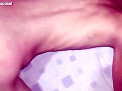 Skinny Nerd In Lingerie Sucks Big Cock Then Takes Full Anal Pounding From Horny Couple