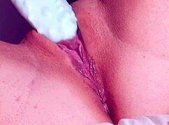 he gets close up licking and fingering her wet squirting pussy to orgasm