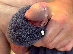 She strokes herself moaning to intense orgasm close-up