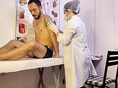 patient gets hard during nurse exam can't hold back