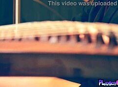 oh man wu muxi i'm stripping passionate revealing my hairy chinese teen pussy all natural