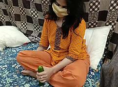hey stepdad catches pakistani stepdaughter with cucumber up her pussy then pounds her tight hole