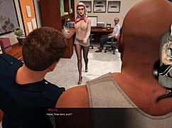 i'm the prison guard eyeing that hijab milf's bare milf curves under her uniform