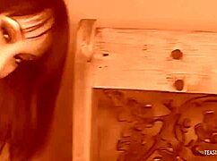 Katsumi the fiery redhead babe craves two throbbing cocks pounding her wet holes.