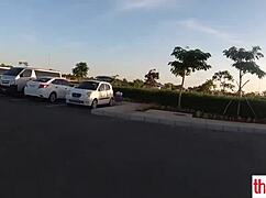 Petite Asian Teen Relaxes Bent Over On Monster White Cock