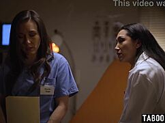 Hey nurse sinn sage, vicki chase wants to lick your pussy in hospital fingering frenzy