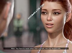 Total slut wife takes ANAL CREAMPIE from bbc while husband watches cheating animation game