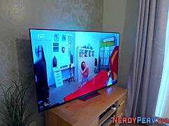 busty babe su... sucking cock so good first time!!