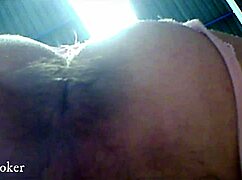 brunette solo fingers ass then worships it homemade