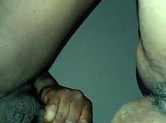 Squirting explodes in intense bent over doggy pounding