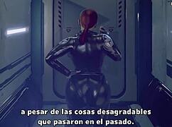 BLACK WIDOW Takes Monster COCK in Her Big Ass!