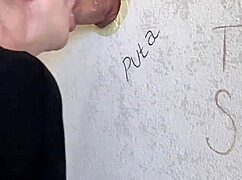 i found this gloryhole and sucked big cock till cum explosion 😍💦
