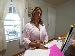 Step-mom with big tits rides monster cock doggystyle then cowgirl bent over blowjob