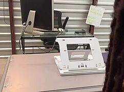 he got caught watching my porn in class now he bends teacher over for deepthroat doggystyle