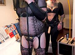 Lady Morgana, Miss Kika, and slave Paolo go behind the scenes