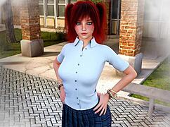 on a date with cute johanna... double homework means double fun, right?