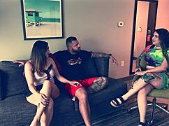 amateur couple tries missionary position with step-sis in homemade scene