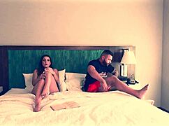 amateur couple tries missionary position with step-sis in homemade scene