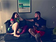 amateur couple tries missionary position with step-sis in homemade scene