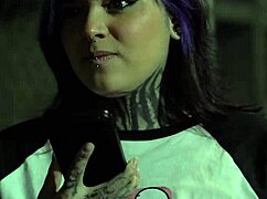 curvy goth latina caught on street by ghost face for rough halloween assfuck