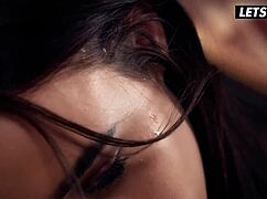 Lucky horny teen bends over big black cock roommate spooning tight pussy vacation dorm fuck