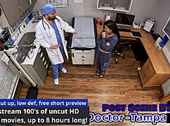 Dr Tampa Inspects Bratty Latina Cheerleader Mya In Gloves Physical Humiliating Her Shaved Pussy