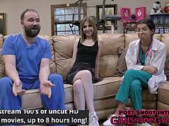 daisy bean humiliated in gyno exam speculum spread by doctor tampa for uni entry