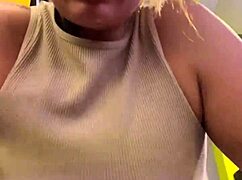 damn, didn't notice my shirt went see-through sweaty at the gym, total tease