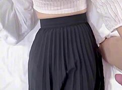 em gái vietnamese student hairy wet pink pussy fingered massaged to creampie orgasm