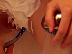 i shaved my smooth pussy nice and close in steamy shower