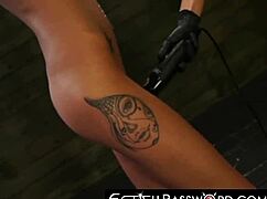 Kendra Cole bound tight as domme toys her into total submission