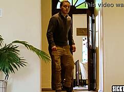 joshua lewis strokes monster cock on lauren phillips' huge tits and ass.