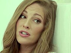 old stepmom caught masturbating gets her shaved pussy licked and fucked deep by young stud