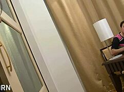 This 18yo Asian coed student begs her teacher for rough interracial pounding in shower