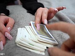 stepsis lost strip game, now deepthroats with cum gulp! 🔥 eva barbie