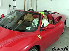 small titted ebony amateur slurps bbc before sloppy facial blast