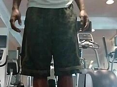 21 year old athletic roommate workout in dorm solo