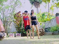 desi yoga teacher seduces her sexy 18 year old student for outdoor sex close up with full hindi audio not family 