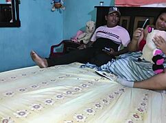 my shy stepbrother fucks me hard after stepdad leaves us alone together at home