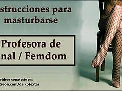 spanish anal joi femdom teacher hypnotizes hands-free orgasm