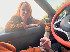 stranger girl catches public car flash shows boobs helps out