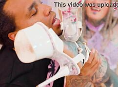 Tattooed punk girl takes bbc anal deepthroat atm and facial cumshot
