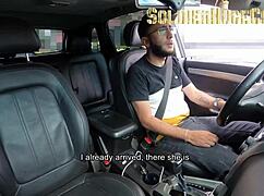 Blonde Big ASS Wet BLOWJOB Car CREAMPIE