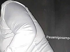 wife sucks deep then takes black cock gloryhole swingers house!!