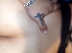 I spot my lover without panties and dive into eating her cute shaved Colombian pussy