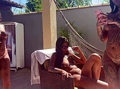 Beach House Sluts Spark Wild Interracial Anal Party!